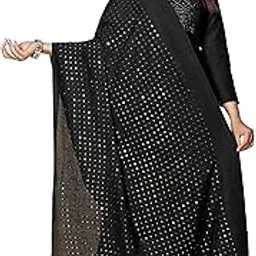 kemza Women's Embroidered Mirror Cotton Dupatta with Rajasthani Aari Work-picture-19