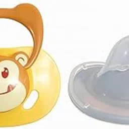 DTR Creation Cartoon Baby Pacifier – BPA-Free Silicone Nipple | Newborn Soother & Teething Aid | Turquoise & Brown Bear Design | 0 Months+-picture-68