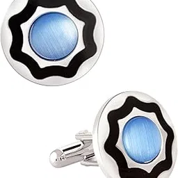 zivom Horse Doller Enamel Gold Rhodium Brass Formal Shirt Blazer Suit Cufflink Combo Set Of 4 Pair Men-picture-43