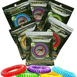 LeevMe Eva Anti Mosquito Bracelet Natural for 10 days use (Pack of 6 for 60 days)-picture-44