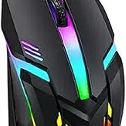UniBoss High Precision Wired Gaming Mouse with 4 Buttons, Rainbow LED Lights Plug & Play, 3 Million clicks, Light Weight Mouse-picture-47