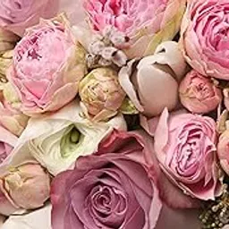 Nature Flower Flowers Rose Peony Pink Flower Matte Finish Paper Wall Poster (18 x12 Inches, Multi Color)-picture-29