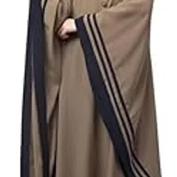 Women's Pure Georgette Hijab Dubai Style Side Patti Embroidery, Irani Burkha-picture-47