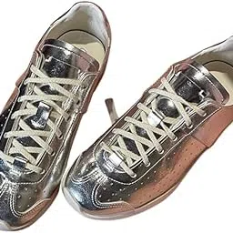 fulaida Soft Sole Color-Matching Training Shoes for Women | Lightweight Versatile Everyday Footwear | Silver-36-picture-19