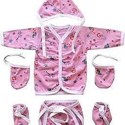 Fareto New Born Baby Gift Pack of Essential Items (0-6 Months) (Pack of 5)-picture-19