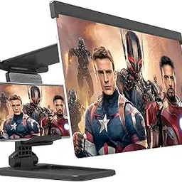 Drumstone (𝗦𝗽𝗲𝗰𝗶𝗮𝗹 𝟭𝟬 𝗬𝗲𝗮𝗿𝘀 𝗪𝗮𝗿𝗿𝗮𝗻𝘁𝘆) 12" HD Mobile Screen Magnifier – 3D Zoom with Eye Protection, Foldable Stand, 2-in-1, Enlarges Display 2-4X for Comfortable Viewing-image-78