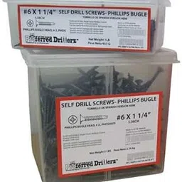 Self Drilling Screw, #6, 1 1/8 ", PK 1200-picture-25