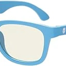 Babiators Kids Blue-Light Blocking Glasses For 3 to 5 Years - Zero Power, Anti Glare | Eye Protection From Laptop/Mobile Screen | Blocks 100% UV | Unbreakable Flexible Rubber Frame | Navigator - Blue-image-39