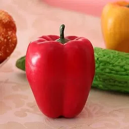 CALANDIS™ Realistic Artificial Plastic Vegetables Decorative Food Bell Pepper Red | Fake Food | Food & Beverages-picture-28