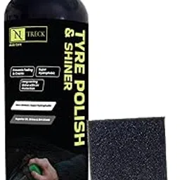 NTreck Tyre Polish for Car & Bike 450 ml | Prevents Fading and Cracks| Gives Lustrous Dark, Long Lasting Super Black Shine - Non-Greasy, Super Hydrophobic-picture-35