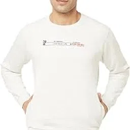 crimsoune club Men White Graphic Sweatshirt in Pullover Style-picture-10