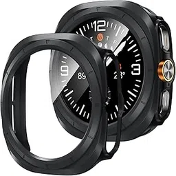 M.G.R.J® Soft TPU Bumper Case Cover for Samsung Galaxy Watch Ultra (47mm) (Flexible|Silicone|Black)-image-86