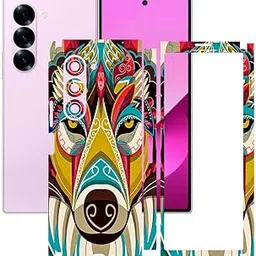 AtOdds Mobile Skin Sticker Wrap | Compatible for SAMSUNG Z FOLD 6 (5g) | Scratchproof Matte Finish | Full Coverage for All Sides & Camera Protection (Mighty Wolf) image 1