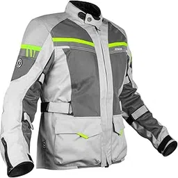 Rynox Stealth Air Pro Jacket - Mesh Motorcycle Touring Jacket with Impact Protection and Abrasion Resistance - Grey Hi-Viz Green, 2XL-picture-21
