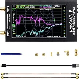 NanoVNA-F V3.1 10KHz-1.5GHz Vector Network Analyzer 4.3 Inch IPS Button HF VHF UHF UV VNA Antenna Analyzer with Aluminum Case, Measuring S-Parameter Voltage SWR, Phase, delay-picture-34