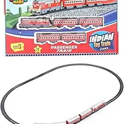 Centy Toys Plastic Indian Passenger Train With Coaches & Railway Track, Pack Of 19, Multicolour-picture-20