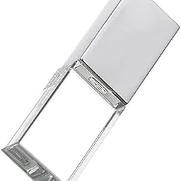 HONGPAS New Crystal Transparent Rectangle Genuine USB Flash Drive 3.0 LED Light Memory Stick Birthday Wedding Gift Pen Drive,Silver (8GB)-picture-34