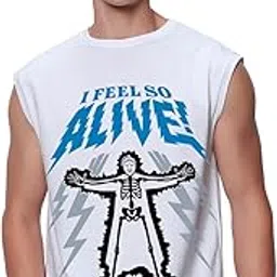 bewakoof Men's Graphic Print Oversized Fit T-Shirt-picture-20