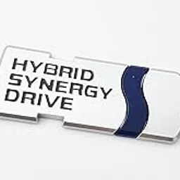 AutoBizarre 3D Raised Hybrid Synergy Drive Logo Metal Monogram Emblem Badge Sticker for All Cars & Bikes (Silver)-picture-19