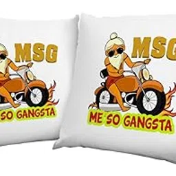 Gangsta Theme Cushion Cover (12x12 Inches)(Pack of 2)-picture-16