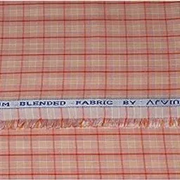 arvind Men's Cotton Poly Blend Checkered Unstitched Shirt Fabric (PC27Q1)-picture-12