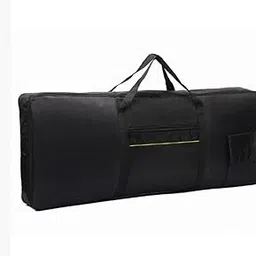 ATORSE 61 Keys Keyboard Gig Bag Electric Piano Case for Audio Cables Pedals Outdoor with Yellow Strip-picture-13