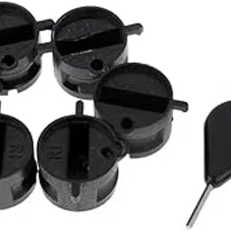 Loom Tree Portable 6Pcs Surf Fins Plug with Grub Screws for FCS Surfboard Fin Box with A Fin Key-image-57