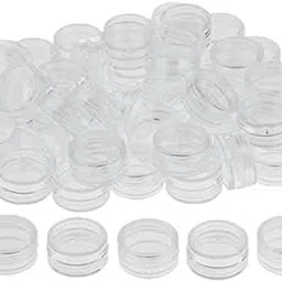 VISTORA 4x50 Pieces 3g ABSPot Jars Lotion Cream Sample Empty Container Clear-picture-26