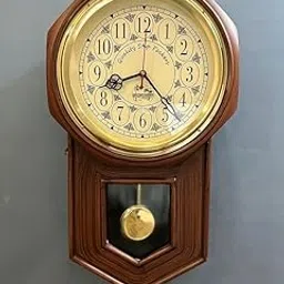 Antique Nautical Modern Vintage Classic Wooden Wall Clock with Pendulum Silent Movement Analog Display Hanging Style Number Clock for Office Study Room Hall Home Decor Living Bed Room Gift 20 in-picture-46