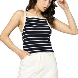 Women's Striped Slim Fit Blouse-image-49