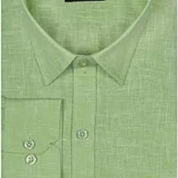 accox Men's Full/Long Sleeves Formal Regular Fit Cotton Linen Plain Shirt (GCRFS25)-picture-47