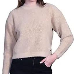 Woolen Sweater for Woman Winter wear Full Sleeve Round Neck Women Sweater - Crop Sweaters-image-83