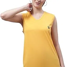 mack jonney VIMAL JONNEY Regular Fit Cotton Solid Gym Vest for Women-V_SL_ANTHRA_001-P-picture-39