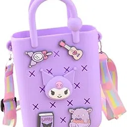 shopora Beach Tote Bag Fashion Portable Open Hole Tote Bag Organizer Beach Holes Bag Violet Bag Charms | Womens Handbags & Bags-picture-43