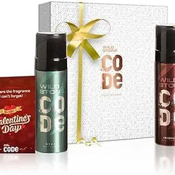 Wild Stone Valentine Gift Box with Code Iridium and Steel Body Perfume (120ml each)-image-80