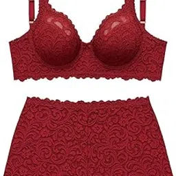 piylu Premium Net Lingerie Set for Women | Non-Padded Full Coverage Bra & Shorts Style Panty | Wire-Free Daily Comfort-picture-15