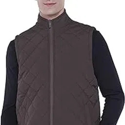 qube by fort collins Men's Regular Fit Sleeveless Bomber Jacket - Stylish, Warm & Perfect for Winter Layering-picture-45