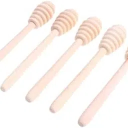 STYLEHEAVEN 2x5 Pieces Wooden Honey Stirring Sticks Jam Muddler Kitchen Cooking Rods Tool-image-36