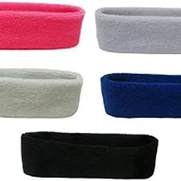 3xSweatbands Towel Sports Headband Thin Elastic for Washing Bath Salon Black Clothing, Shoes & Accessories/Womens Accessories/Hair Accessories-picture-14