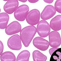 ATORSE Glow Luminous Stones Pebbles Decor Gravel Rocks for Outdoor Aquarium Garden Rose Red-picture-32