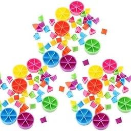 Merishopp Pack of 126 Pieces Trivial Pursuit Game Pieces Pie Wedges for Math Fractions|Toys & Hobbies | Games | Game Pieces Parts-image-37