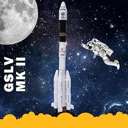 SquareDrop Geosynchronous Satellite Launch Vehicle - GSLV MK II - Space Shuttle - Rocket Model - Astronomy - Toy Rocket - Sky Science - Do It Yourself Activity Kit-picture-45