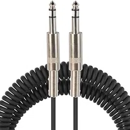 EKAAZ TRS Premium Guitar 1/4 Inch Straight to Straight Spiral Cable – Coiled Instrument Cord for Electric Guitar & Bass (5 Meter)-image-12