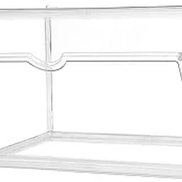 Display Case Clear Storage Bins With Lids, Purse Organizer Multifunction Dustproof Acrylic Display Case For Closet Organizer Plastic Shoe Boxes Book Storage（Large Organizer）-picture-27