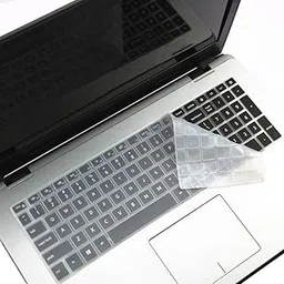 Saco Chiclet Keyboard Skin for 15.6" for Dell Inspiron 15 5000 Fit15 5590 5593 5598 7000 7591 5584 1050 1650 15.6 Inch Laptop Keyboard - Transparent-picture-27