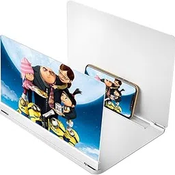 3NH® Screen Magnifier, 3D HD Magnifying Screen Enlarger for Movies, Videos, Games，Adjustable Foldable Phone Holder Stand with Screen Amplifier，Supports All Smartphones (Color : White-1, Size : 16in)-picture-34