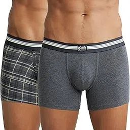 jockey UI21 Men's Super Combed Cotton Elastane Stretch Printed Trunk with Ultrasoft Waistband (Pack of 2_Colors & Prints May Vary) image 1