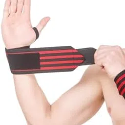 Wrist Support For Men & Women Wrist Band For Gym Wrist Wrap/Strap Gym Accessories For Men For Hand Grip & Wrist Support Crepe Bandage While Workout & Relaxation Set Of Two-picture-37