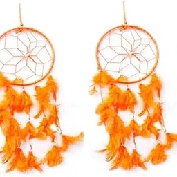 Orange Dream Catcher Wall Hanging - Attract Positive Dreams (Pack of 2) B511A-picture-25