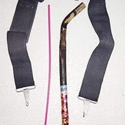 Sai Musicals Punjabi Dhol/Drum Sticks danka and belt image 1
